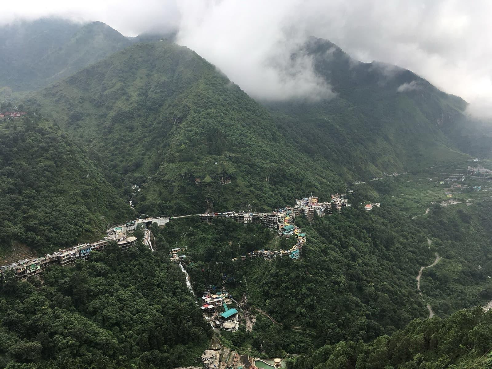 Kempty Falls cascading near Mussoorie