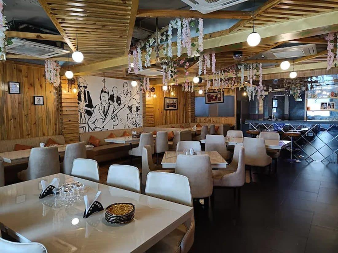 The bright, airy interior of Opal Lounge on Rajpur Road, Dehradun